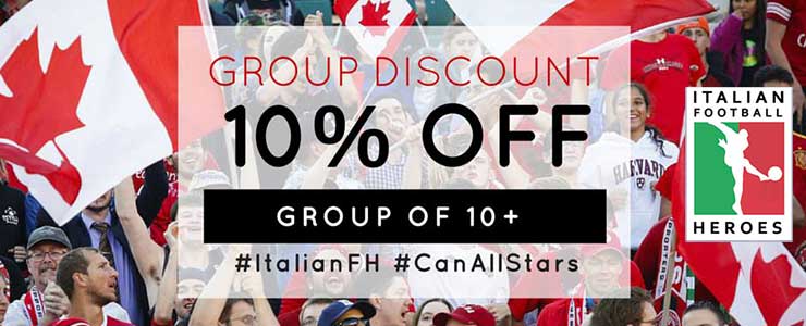 Group Discount 10% off Group of 10+